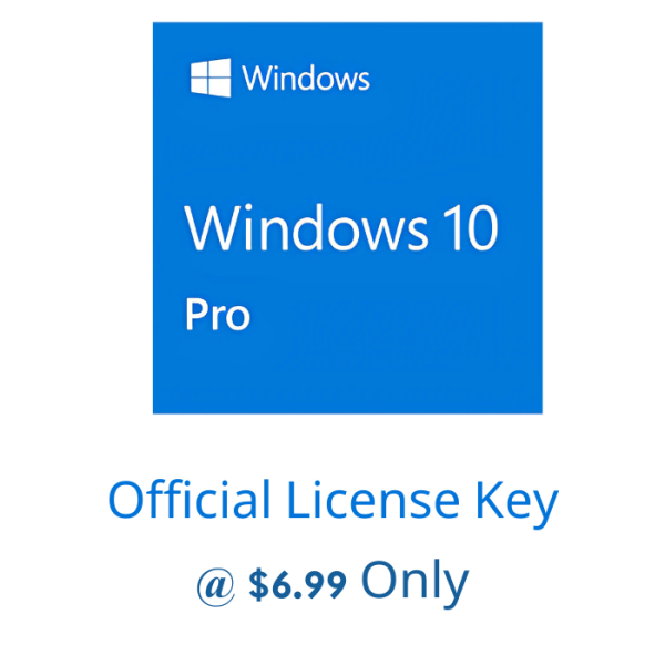 Purchase a genuine Windows 10 Pro license key for only $6.99 and enhance your system with the power and efficiency of this top-tier operating system. Take advantage of this incredible deal!